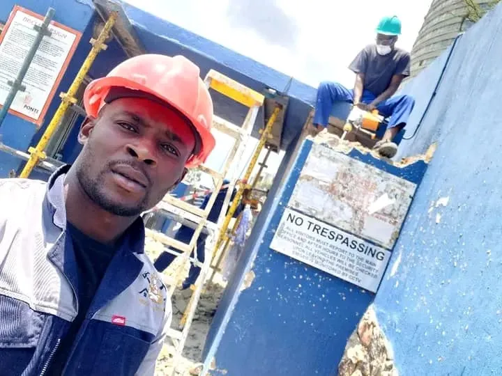 Imbizo Constructors crew member on site.