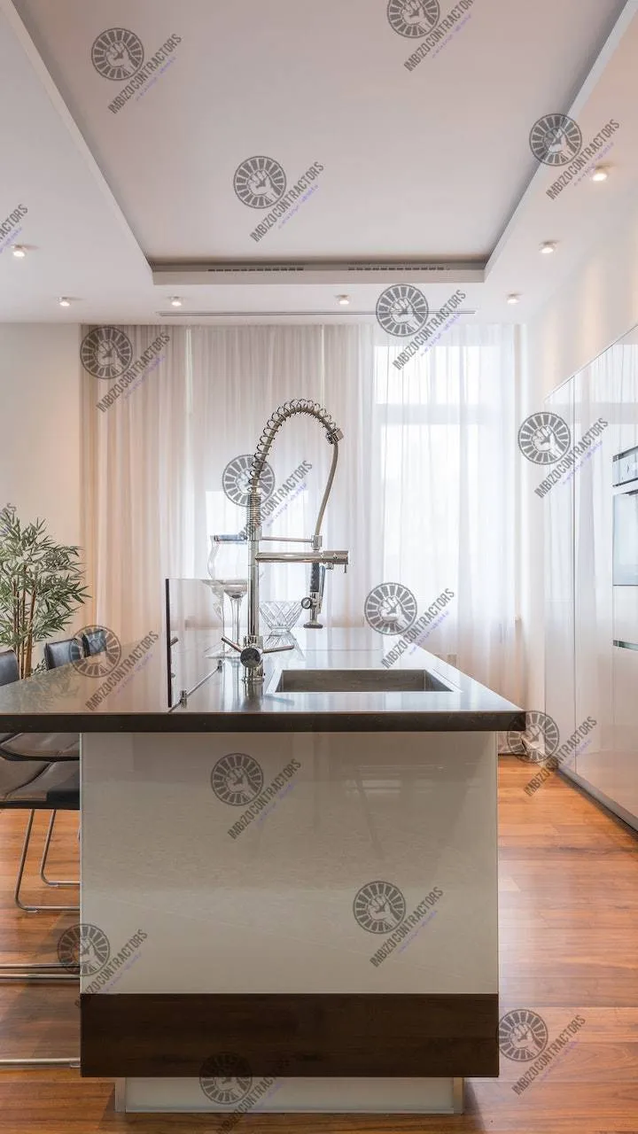 Recently completed modern kitchen renovation in Johannesburg.